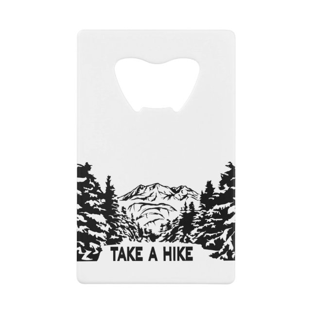 Take a Hike quote monochrome mountain landscape (Front)