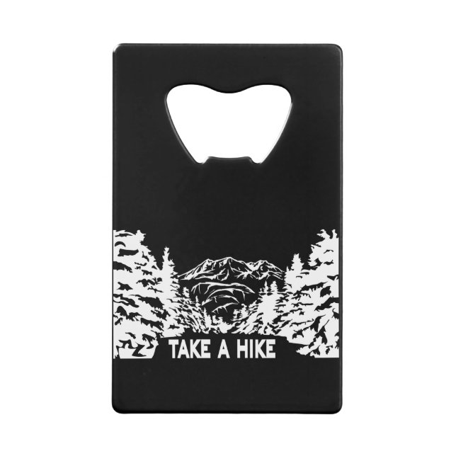 Take a Hike quote monochrome mountain landscape (Front)