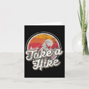 Take A Hike Retro Vintage Outdoor Hiking Card