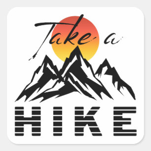 Take A Hike Square Sticker