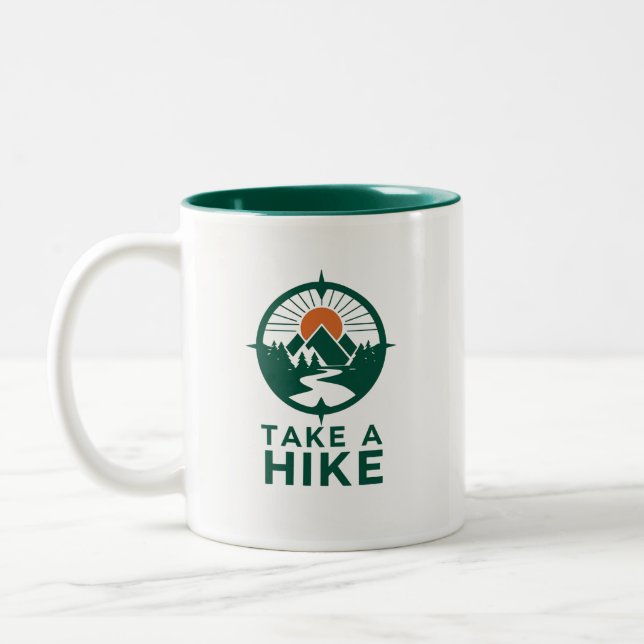 Take a Hike Two-Tone Coffee Mug (Left)