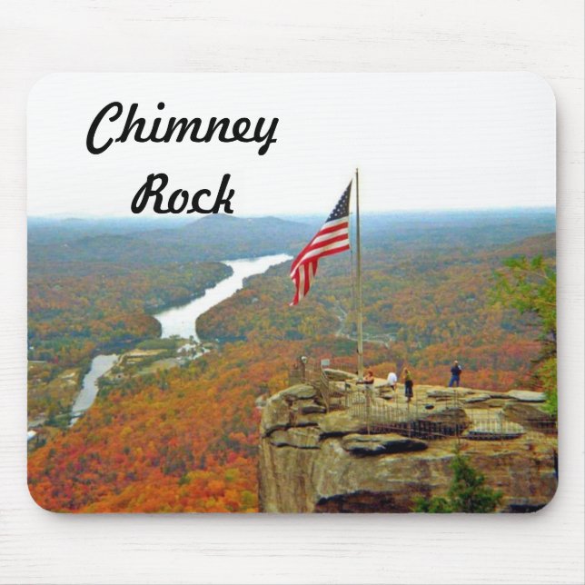 Take A Hike Up To Chimney Rock Mouse Pad (Front)
