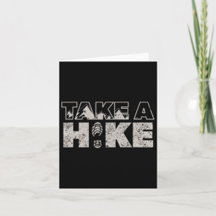 Take A Hike Vintage Outdoor Mountain Hiking Card