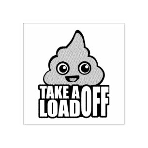 Take a Load Off Rubber Stamp