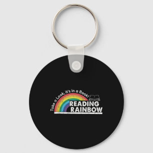 Take A Look Its In A Book Reading Book Vintage Rai Key Ring
