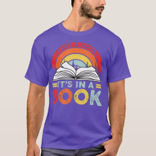Take A Look Its In A Book Reading Vintage Retro Ra T-Shirt