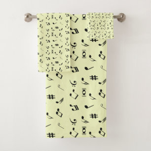 Take A Note Bath Towel Set