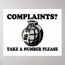 Take A Number Hand Grenade