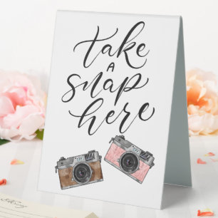 Take a Photo Wedding Reception