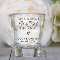 Take A Shot We Tied The Knot Trendy Wedding Party