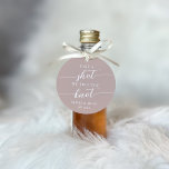 Take a Shot, We Tied the Knot Wedding Favour Tags<br><div class="desc">Get the party started with these cute favor tags designed to attach to shot glasses or mini liquor bottles. Design features "take a shot, we tied the knot" in classic serif and calligraphy script lettering on a dusty rose pink taupe background. Personalize with your initials and wedding date beneath. Perfect...</div>