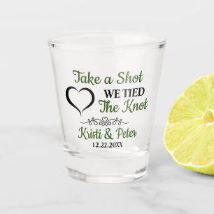 Take A Shot Wedding Toast Glass