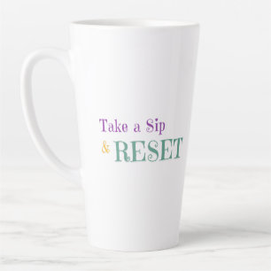 Take a Sip & Reset Mug – Motivational Check List