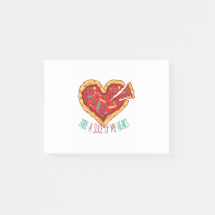 Take a Slice of my Pizza Heart Post-it Notes