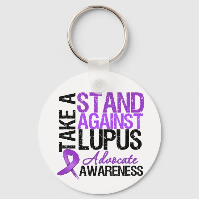 Take a Stand Against Lupus Key Ring (Front)