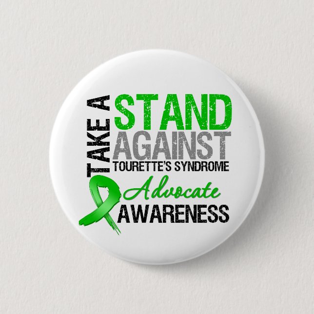 Take a Stand Against Tourette Syndrome 6 Cm Round Badge (Front)
