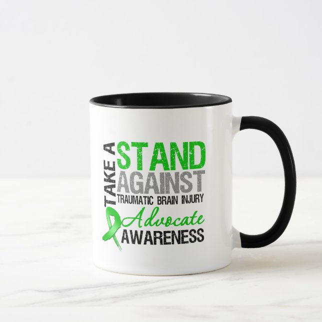 Take a Stand Against Traumatic Brain Injury (TBI) Mug (Right)
