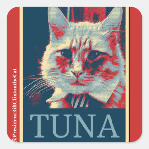 Take a Stand...for Tuna? Yes We Can! Square Sticker