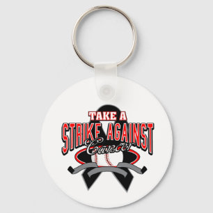 Take a Strike Against Melanoma Cancer Key Ring