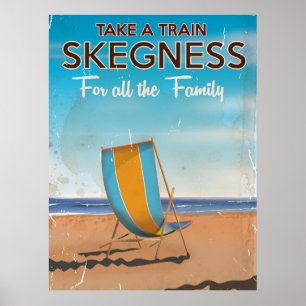 Take a Train to Skegness travel poster. Poster