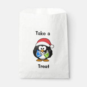 Take a Treat Cute Penguin Favour Bag