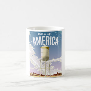Take a Trip Retro America travel poster. Coffee Mug