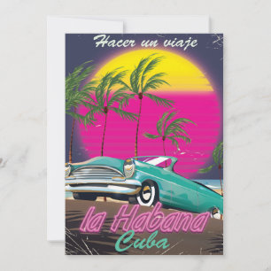 Take a Trip to Cuba reto 1985 poster
