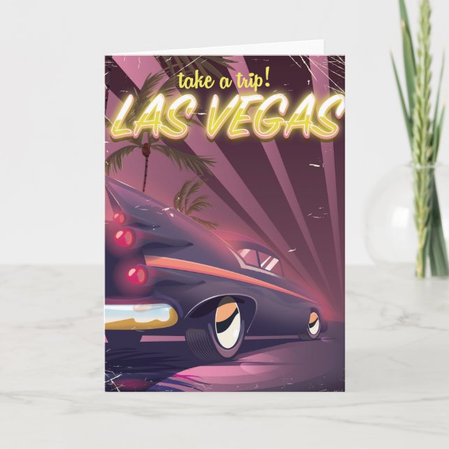 Take a trip to Las Vegas Nevada! Holiday Card (Front)