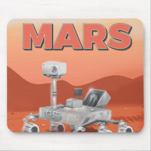 Take a Trip to Mars poster Mouse Pad