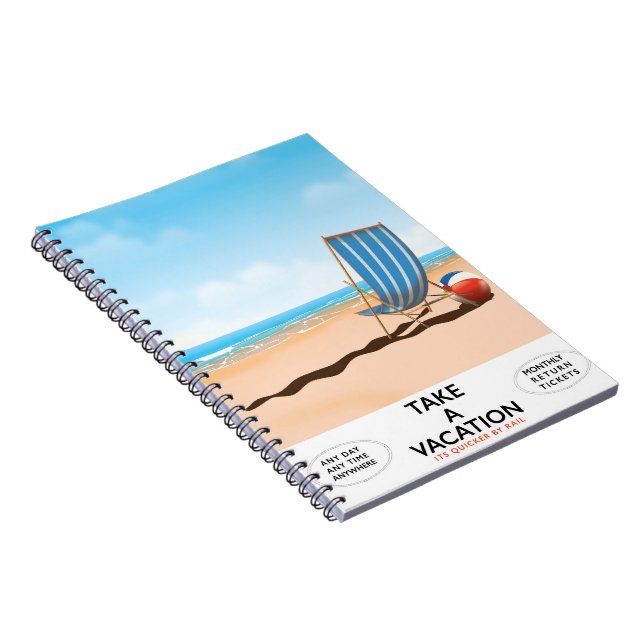 Take a Vacation Notebook (Right Side)