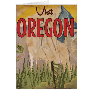 Take a vacation - Oregon vintage travel poster.