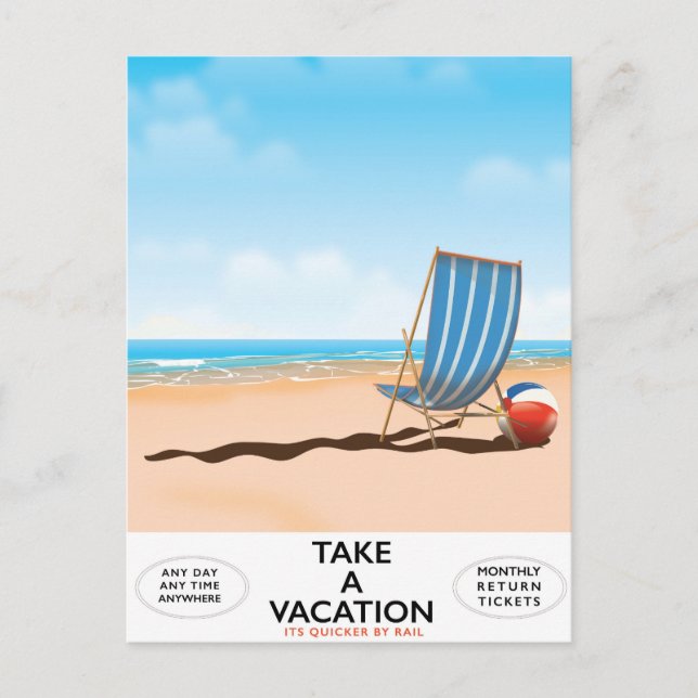 Take a Vacation Postcard (Front)