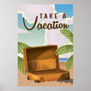 Take a Vacation vintage travel poster