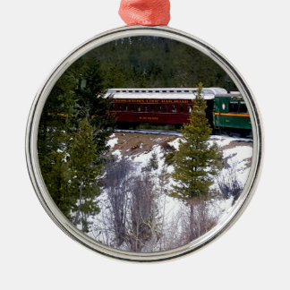 Take A Winter Ride On The Georgetown Loop Railroad Metal Tree Decoration