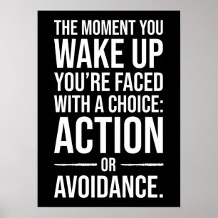 Take Action - Gym, Hustle, Success Motivational Poster