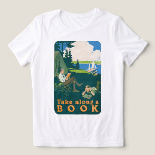 Take Along a Book Vintage Poster Art Tri-Blend Shirt