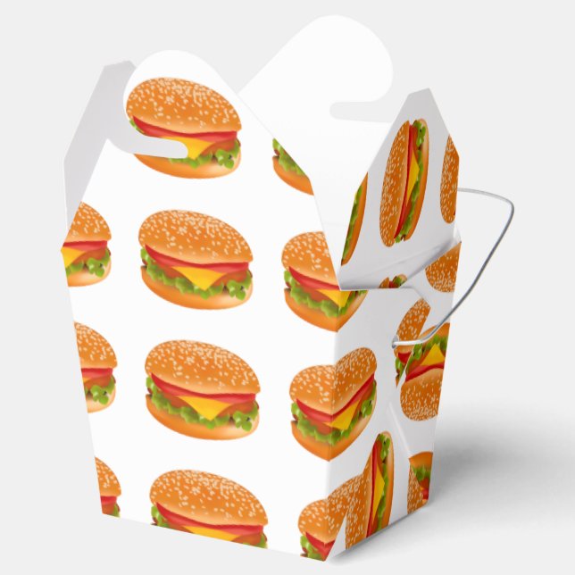 Take-away burger favour box (Opened)