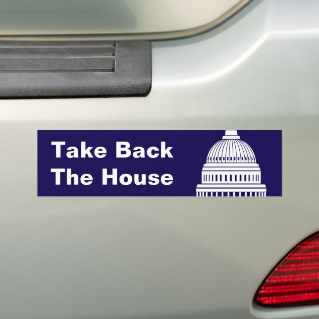 Take Back The House of Representatives Bumper Sticker (On Car)