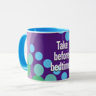Take before bedtime Slant Spots Combo Mug