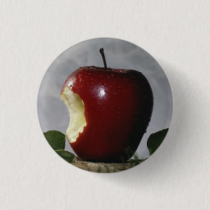 Take Bite Out Of Apple 3 Cm Round Badge