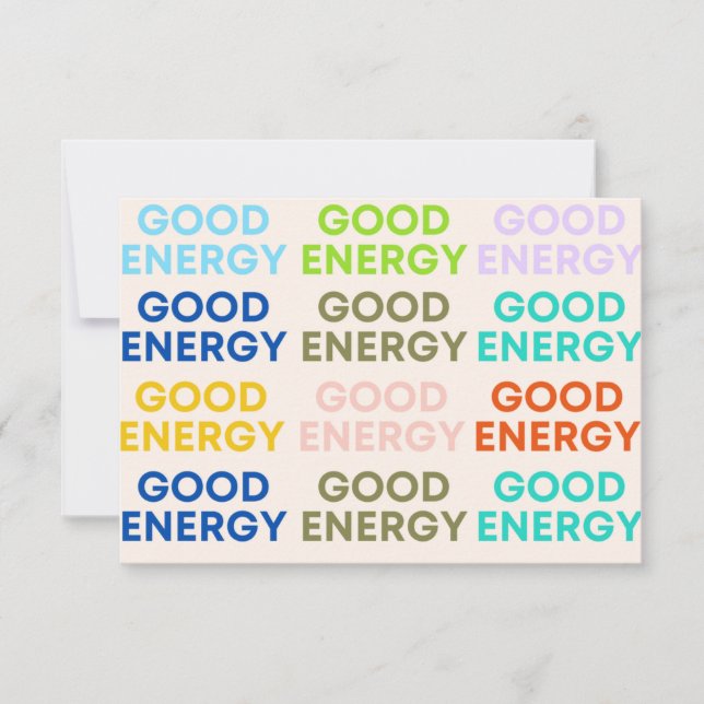 Take Care Cards - Good Energy for Radiation & More (Front)