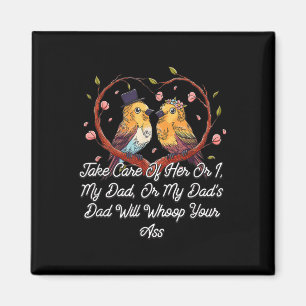 Take Care Of Her Wedding Funny Brother Bridal Magnet