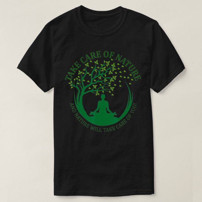 Take Care of Nature David Attenborough Save Earth  T-Shirt (Design Front)