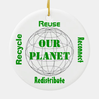 Take Care of Our Planet Ceramic Ornament