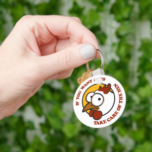 Take care of the hen 1 key ring