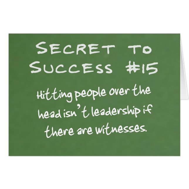 Take Correction Action in Private (Front Horizontal)