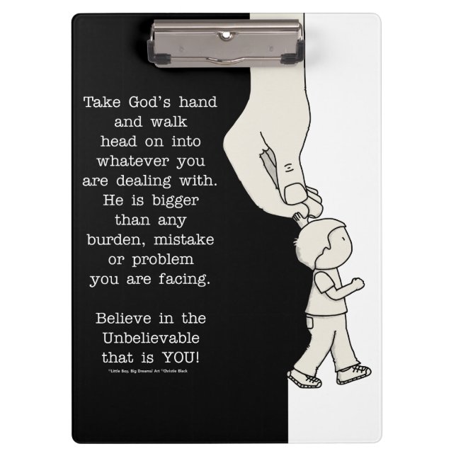 Take God’s Hand Clipboard (Front)