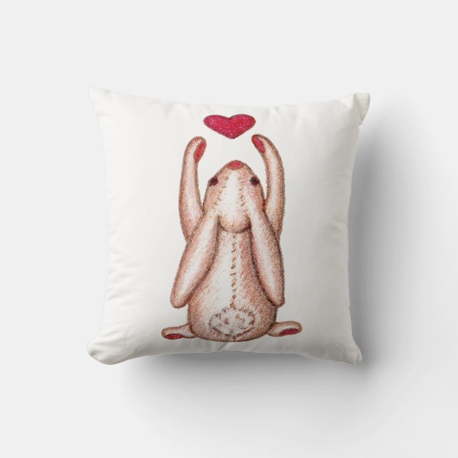 Take Heart Somebunny Loves You Cushion (Front)