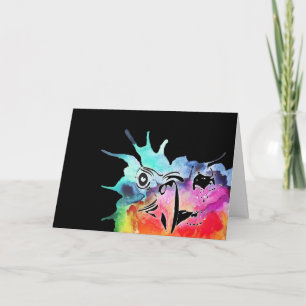 Take in the colours of our world greeting card