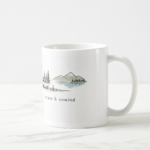 Take It Easy / Escape & Unwind – Minimalist Nature Coffee Mug